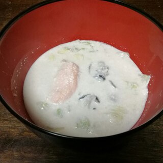 白菜の海鮮ミルクスープ煮